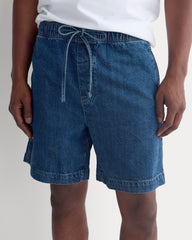 Lightweight Denim Easy Short | Medium Indigo