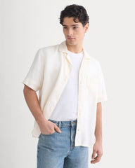 Linen Resort Shirt | Bone