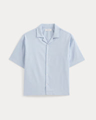 Cropped Resort Shirt | Light Blue
