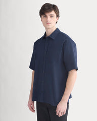 Lightweight Short-Sleeve Oxford | Navy