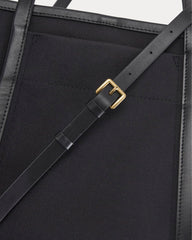 Canvas Mini Lug Tote | Black