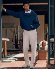 Cropped Slub Trouser | Peyote