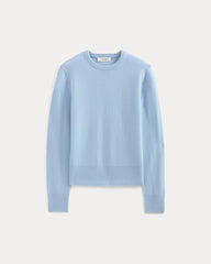 Cashmere Slim Crew Sweater | Open Air Blue
