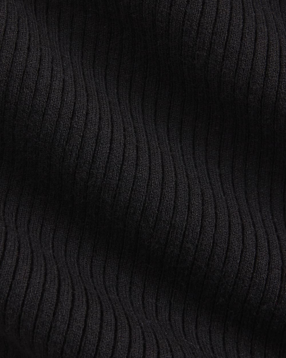 Boat-Neck Ribbed Knit | Black