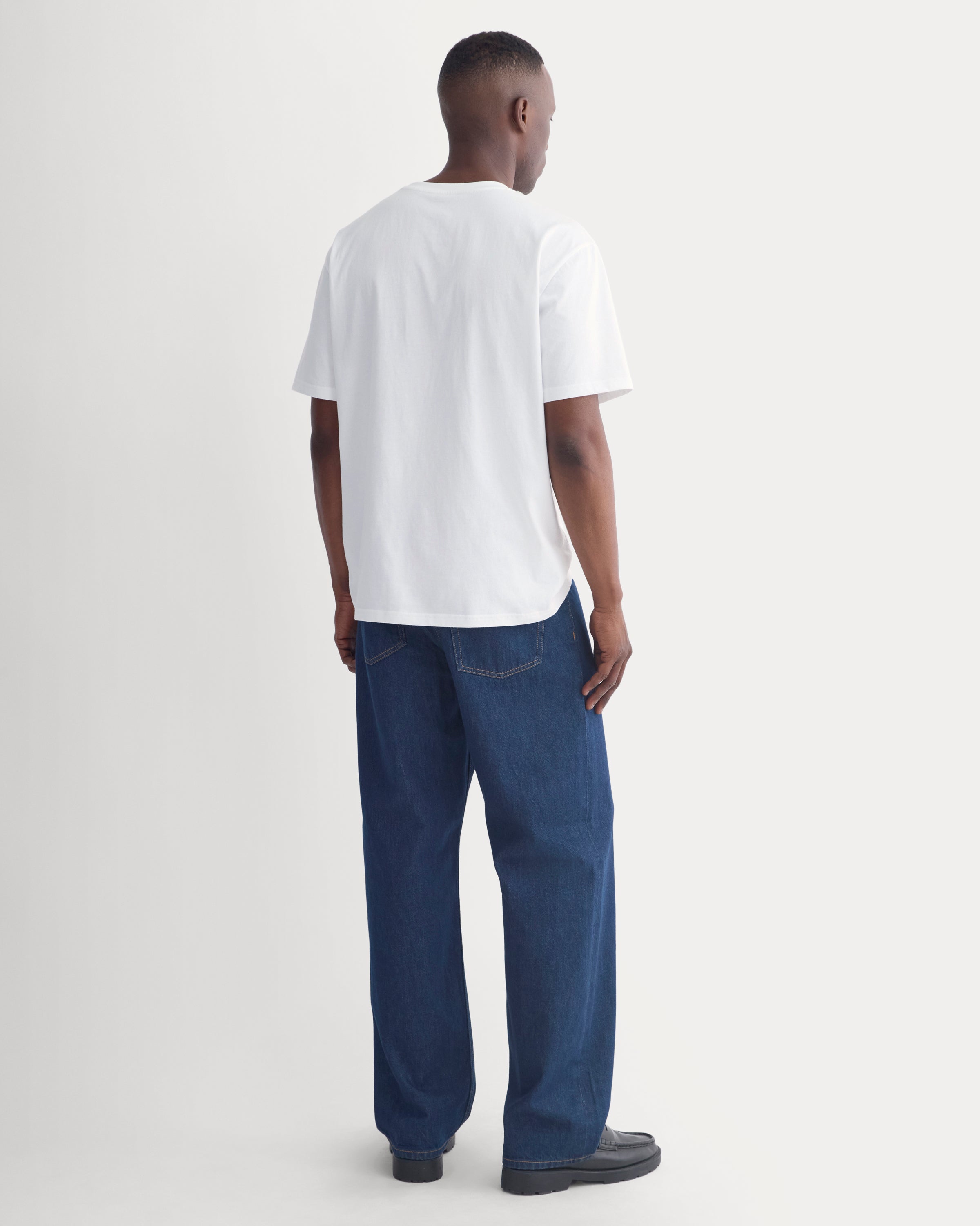 Archive Standard-Fit Cotton Crew | White
