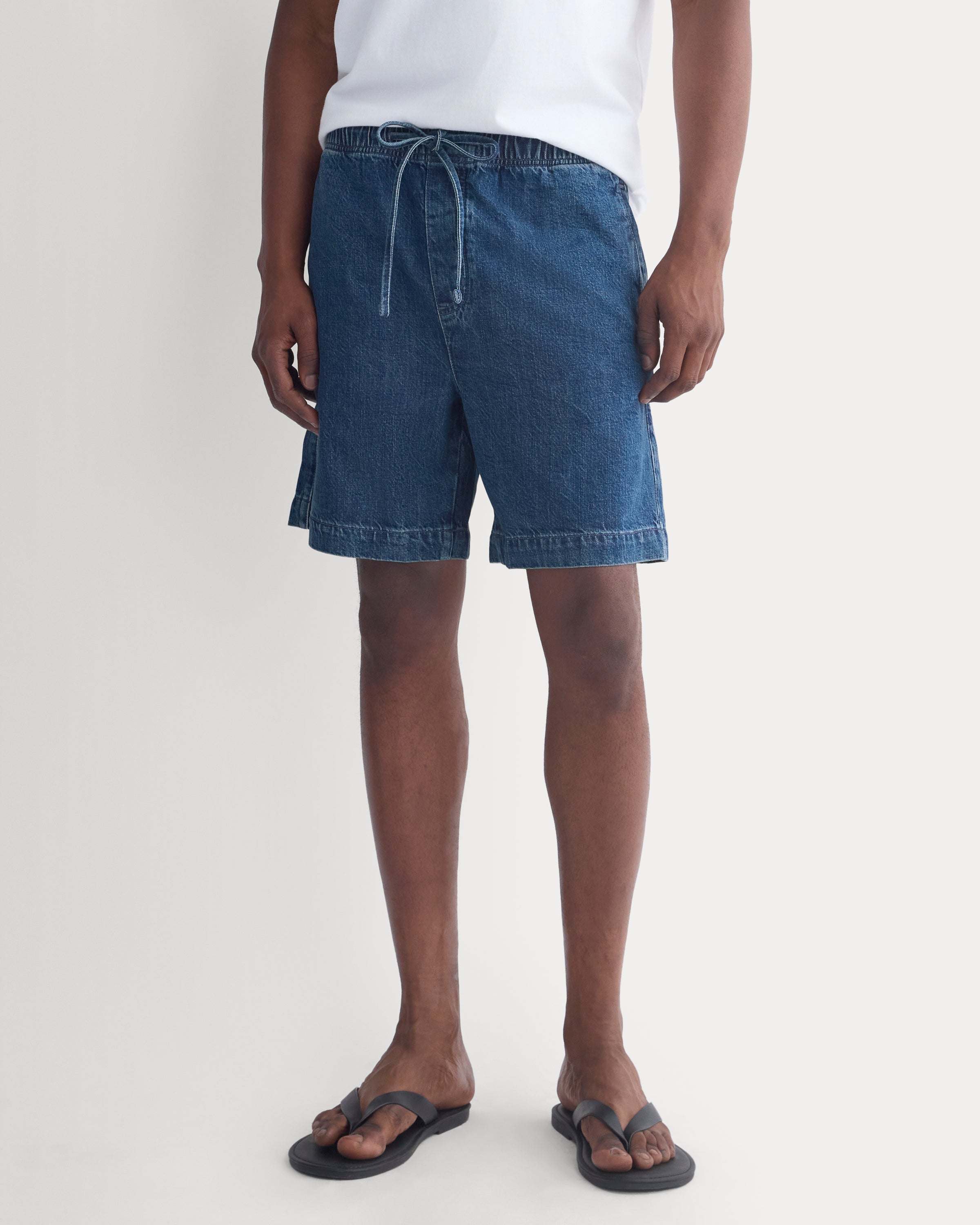 Lightweight Denim Easy Short | Medium Indigo