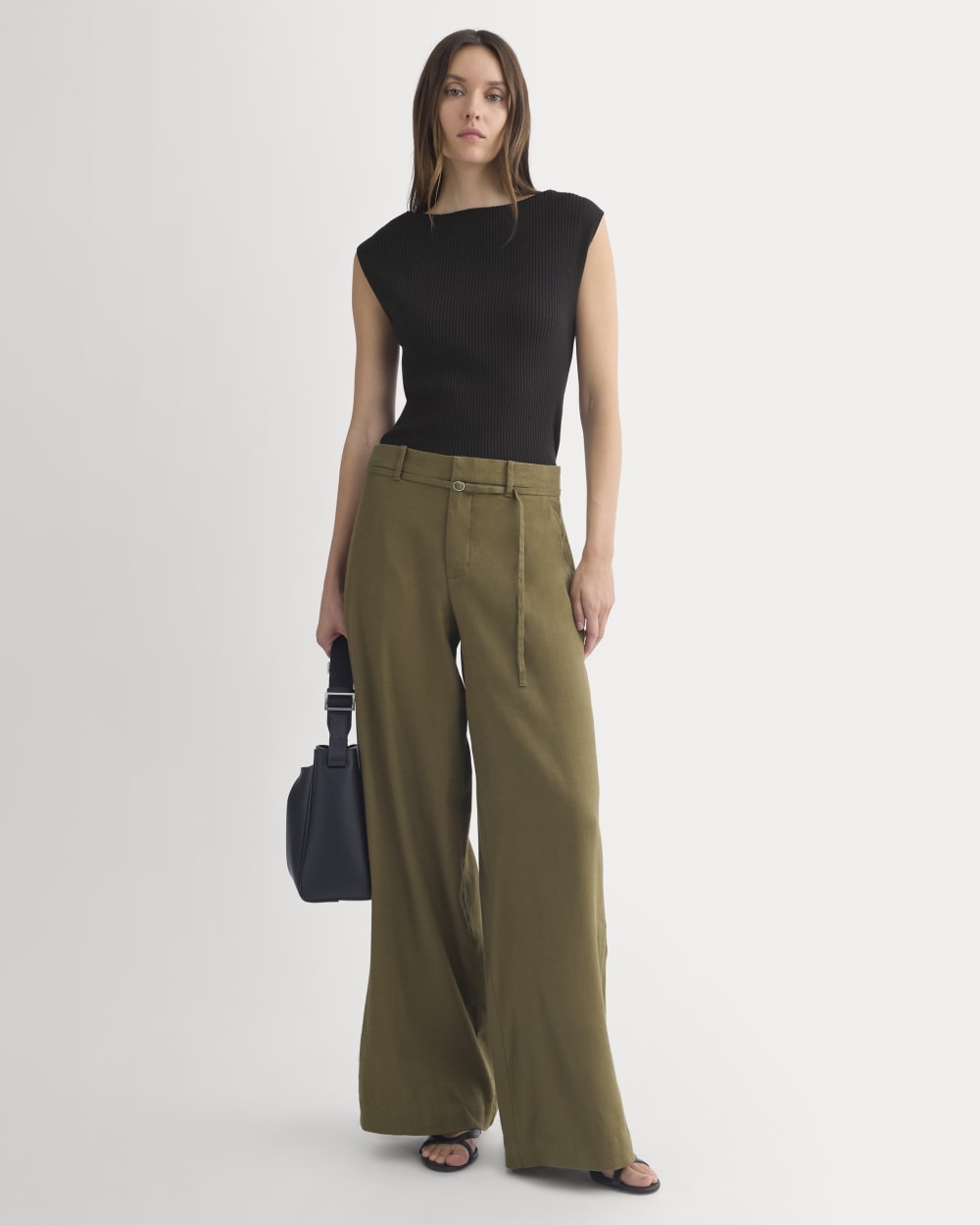Boat-Neck Ribbed Knit | Black