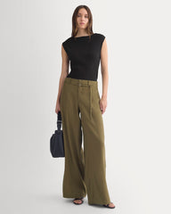 Boat-Neck Ribbed Knit | Black