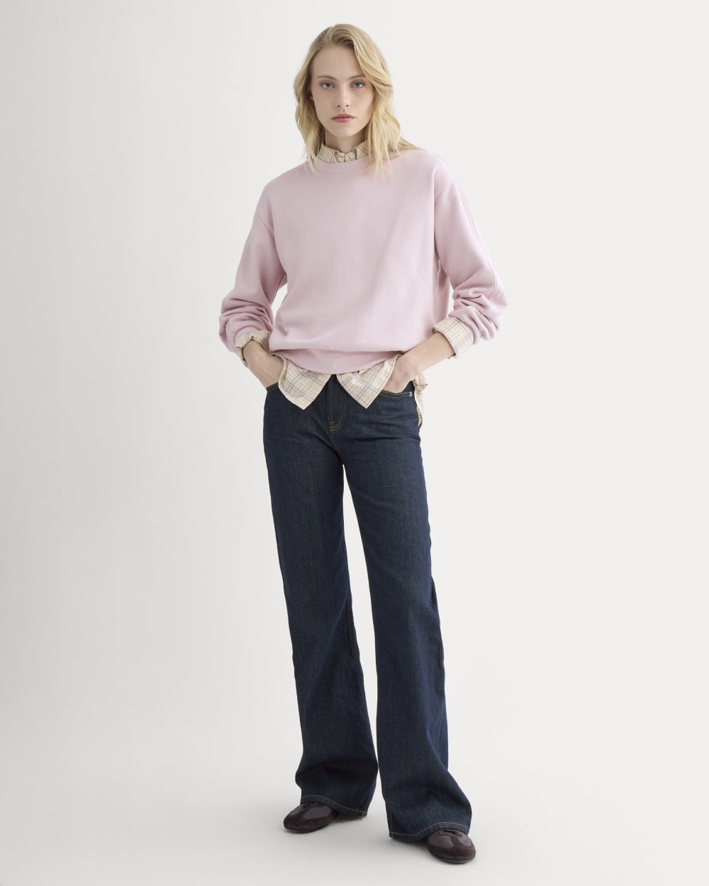 Lightweight Terry Blouson Crew | Burnished Lilac