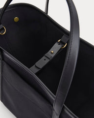 Canvas Mini Lug Tote | Black