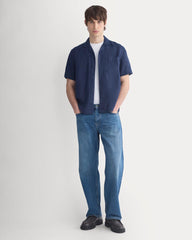 Linen Resort Shirt | Navy