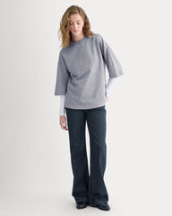 Lightweight Terry Oversized Tee | Vintage Heather Grey