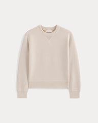 Double Knit Crew in Cotton Merino | Bone/Cream/Sand/Light Camel