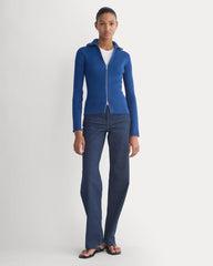 Full-Zip Ribbed Jacket in Everyday Cotton | Estate Blue