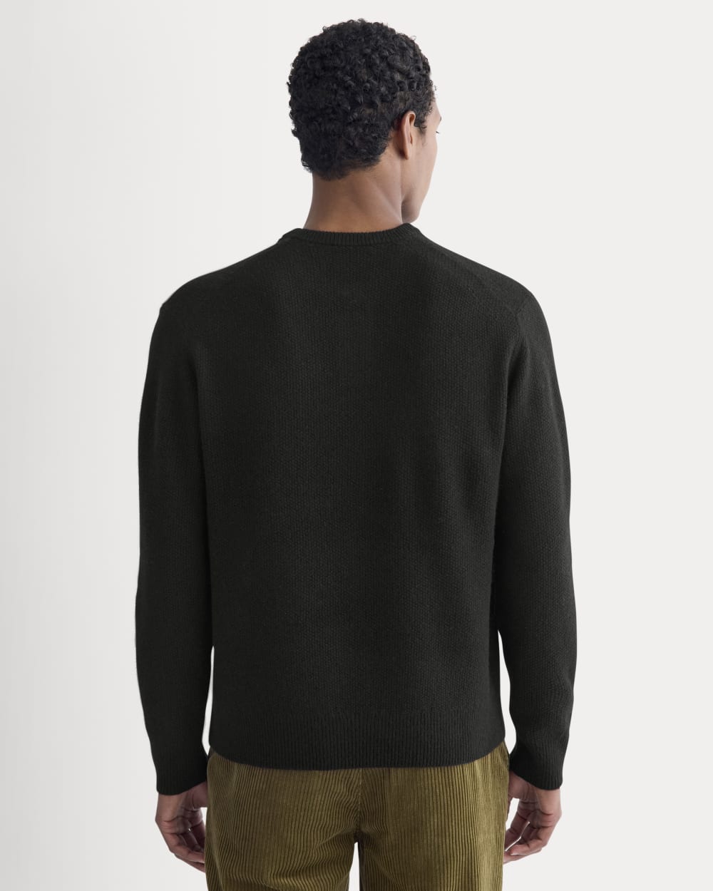 Henley in Wool Cashmere | Black