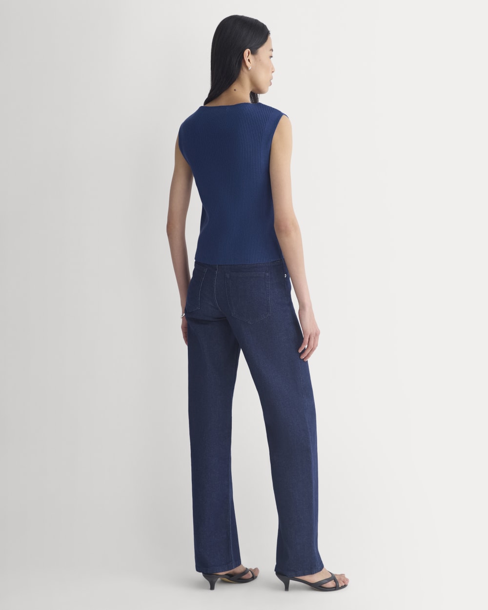 Boat-Neck Ribbed Knit | Estate Blue
