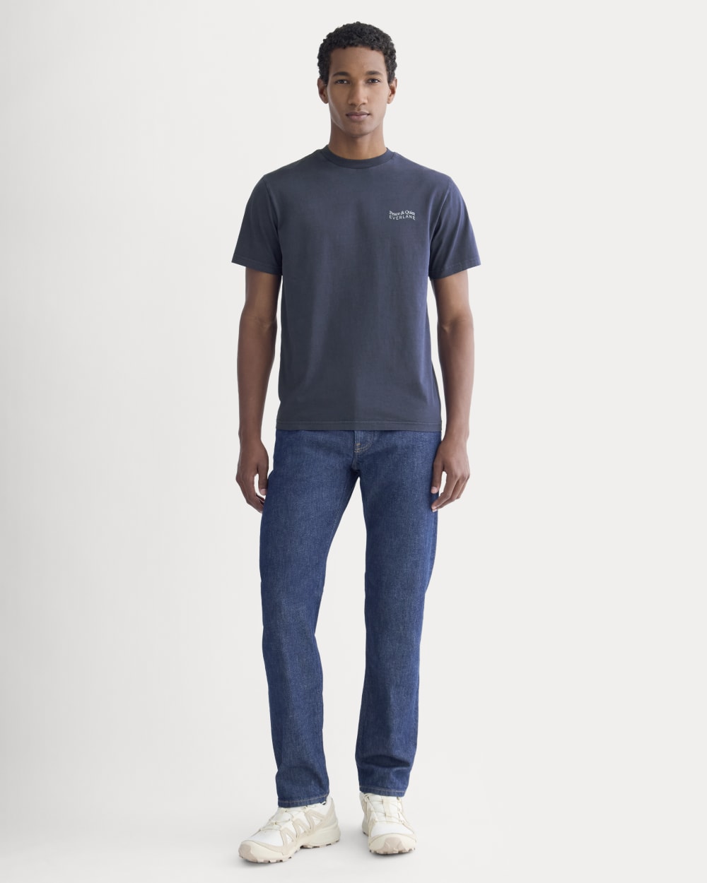 Everlane x Peace & Quiet Graphic Logo Tee | Navy